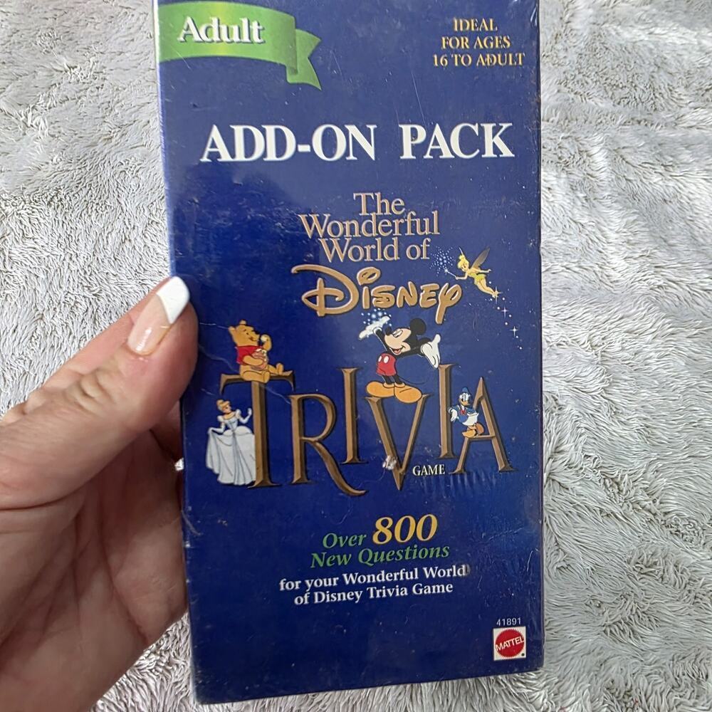 The Wonderful World Of Disney Trivia "Adult" Add-On Pack 800 Questions F1